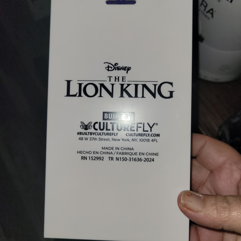 Disney The Lion King White and Black Logo Tag - Picture 2 of 2